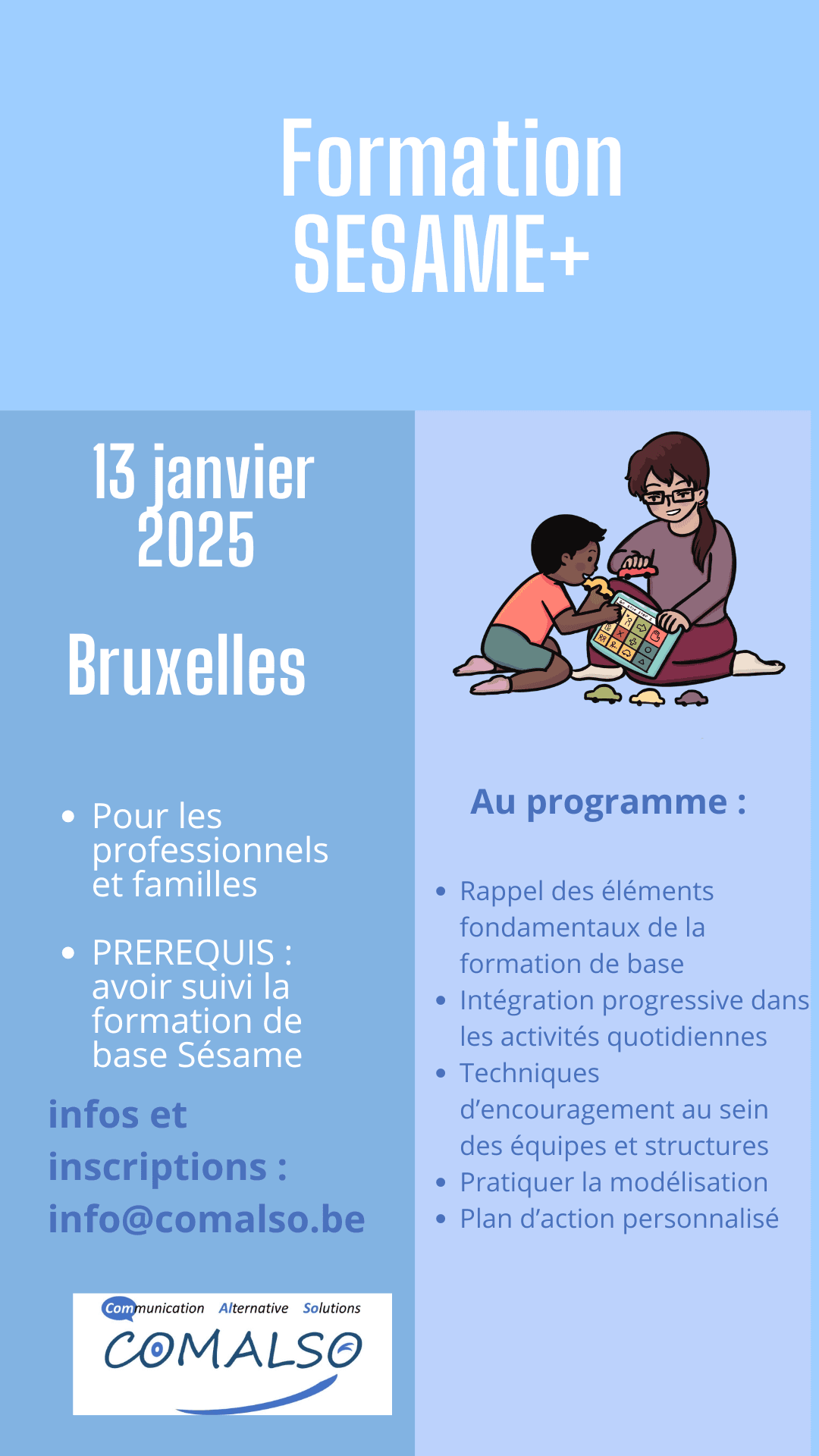 Formation Sesame+ Bxl 13 Janv 2025