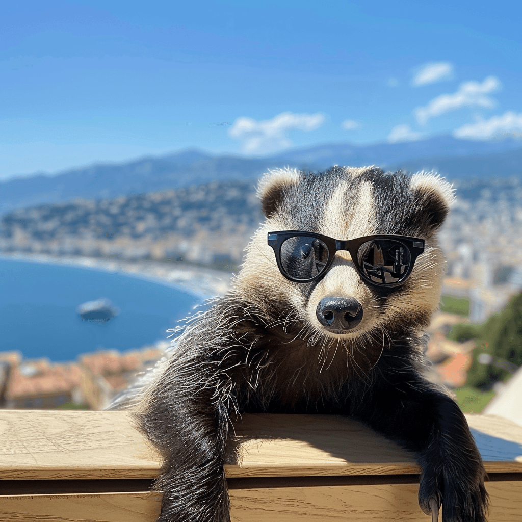 Elratel Honey Badger on a Terrace in Nice in the South of Fra Ca5f9227 8161 4644 9539 96195403c6fd 0